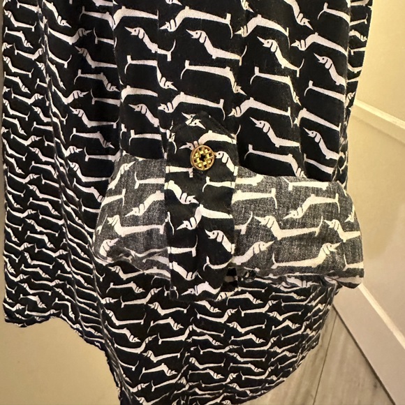 Vintage Jaclyn Smith Dachshund Print Button Up - Picture 10 of 15